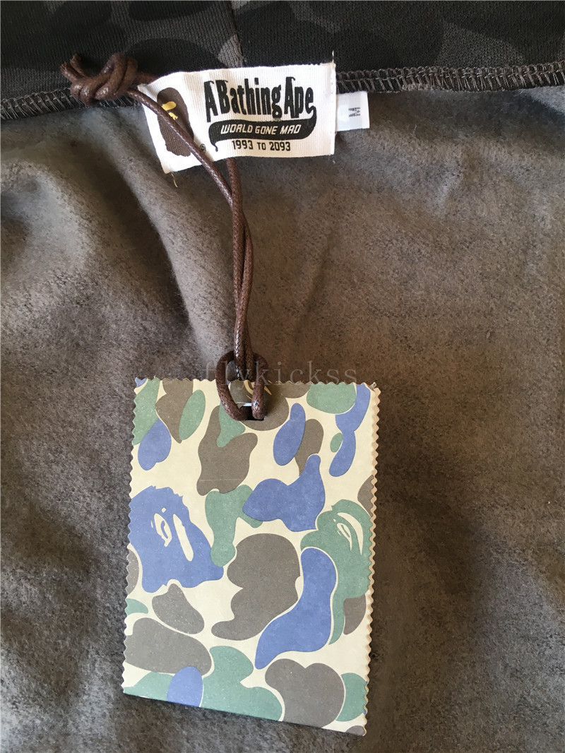 A Bathing Ape Clothing Bape Shark Black Camo Hoodie